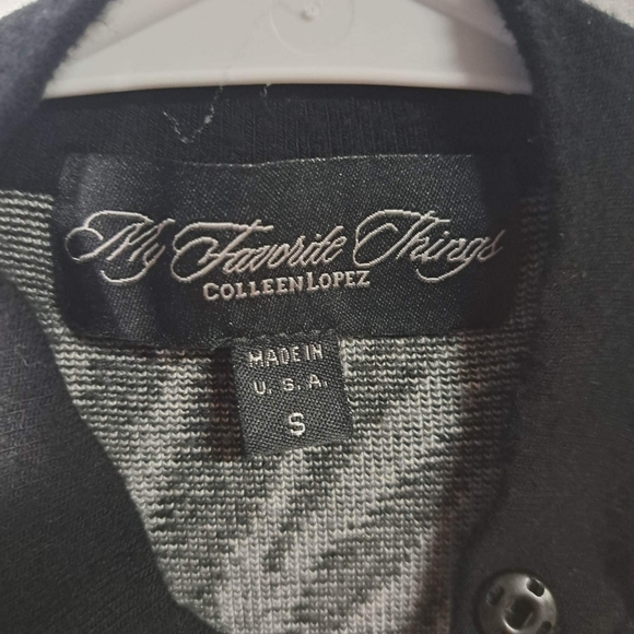 🧡Colleen Lopez My Favorite Things Zebra Striped Zip Up Sweater - Picture 2 of 5